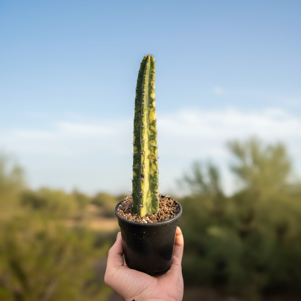 Variegated Blue Candle Cactus - Ethereal CompanySucculent