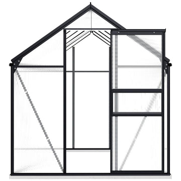 Greenhouse with Base Frame Anthracite Aluminum 63.4 ft² - Protect Your Plants from the Cold Weather - Ethereal Company