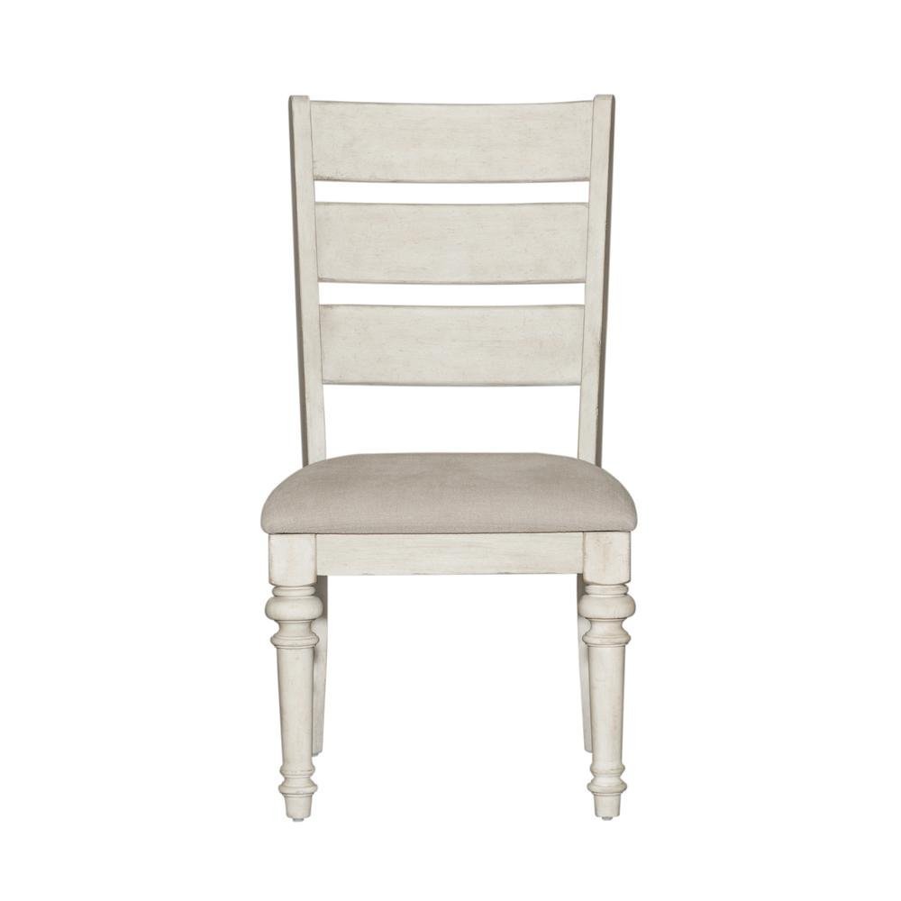 Heartland Ladder Back Side Chair (RTA) - Antique White Finish - Ethereal Company