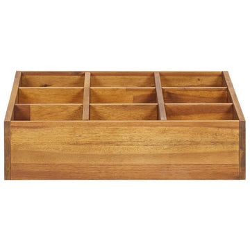 Herb Garden Raised Bed Solid Wood Acacia 23.6&quot;x23.6&quot;x5.9&quot; - Ethereal Company