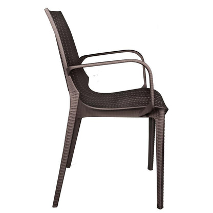 Kent Outdoor Patio Plastic Dining Arm Chair - Ethereal Company