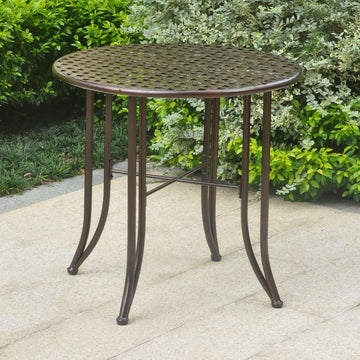Mandalay Iron Patio Bistro Table - Elegant and Durable Outdoor Furniture - Ethereal Company