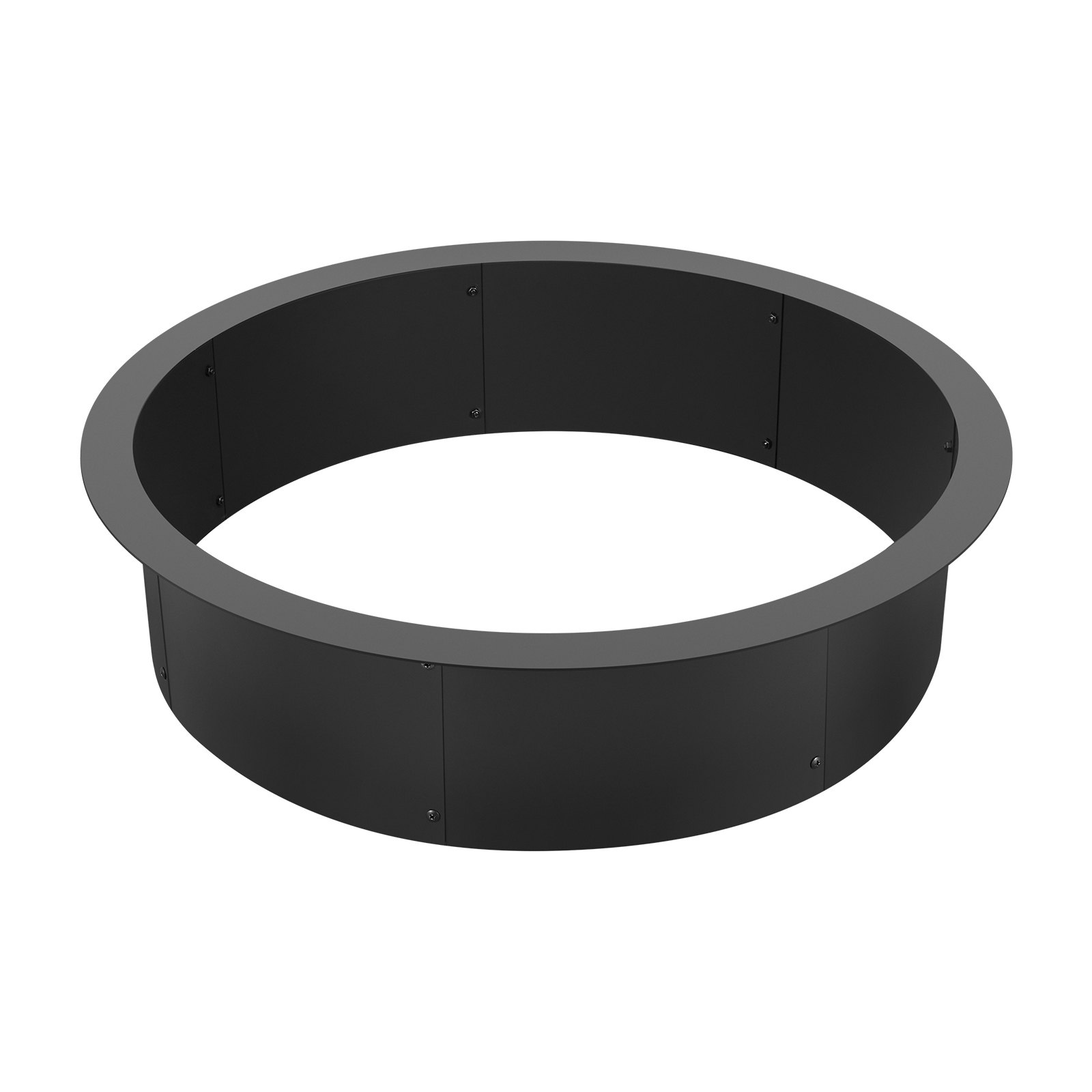 VEVOR Fire Pit Ring Round 35 Inch Outer Steel Liner DIY Campfire Ring Firepit - Ethereal Company