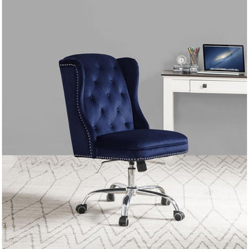 ACME Jamesia Office Chair - Midnight Blue Velvet - Ethereal Company