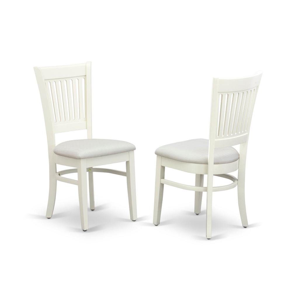 Beverly Square Dining Table/ 2 Dining Chairs/ White/White Padded - Ethereal Company