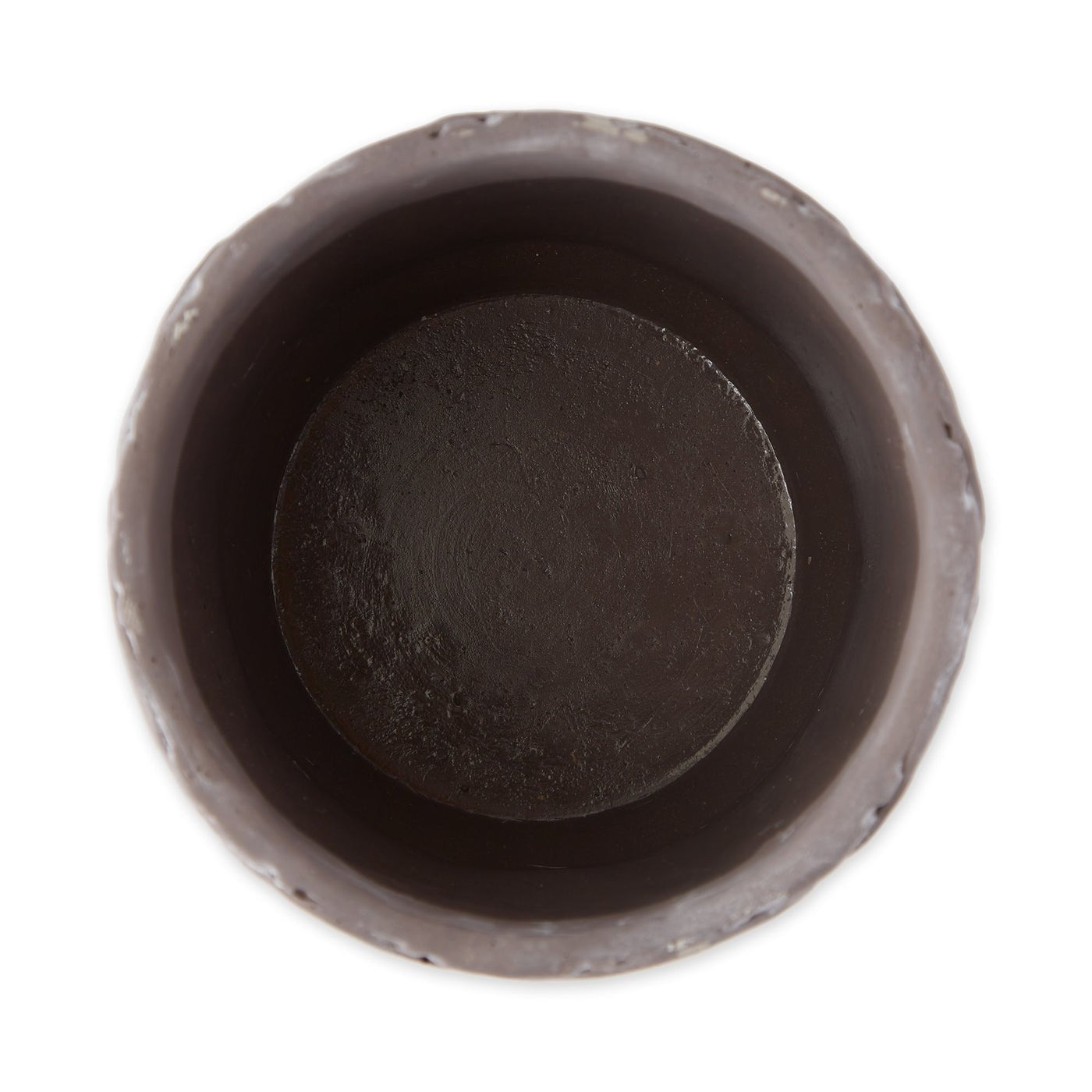 Cement Flower Pot Set - Taupe Scallop Design - Ethereal Company