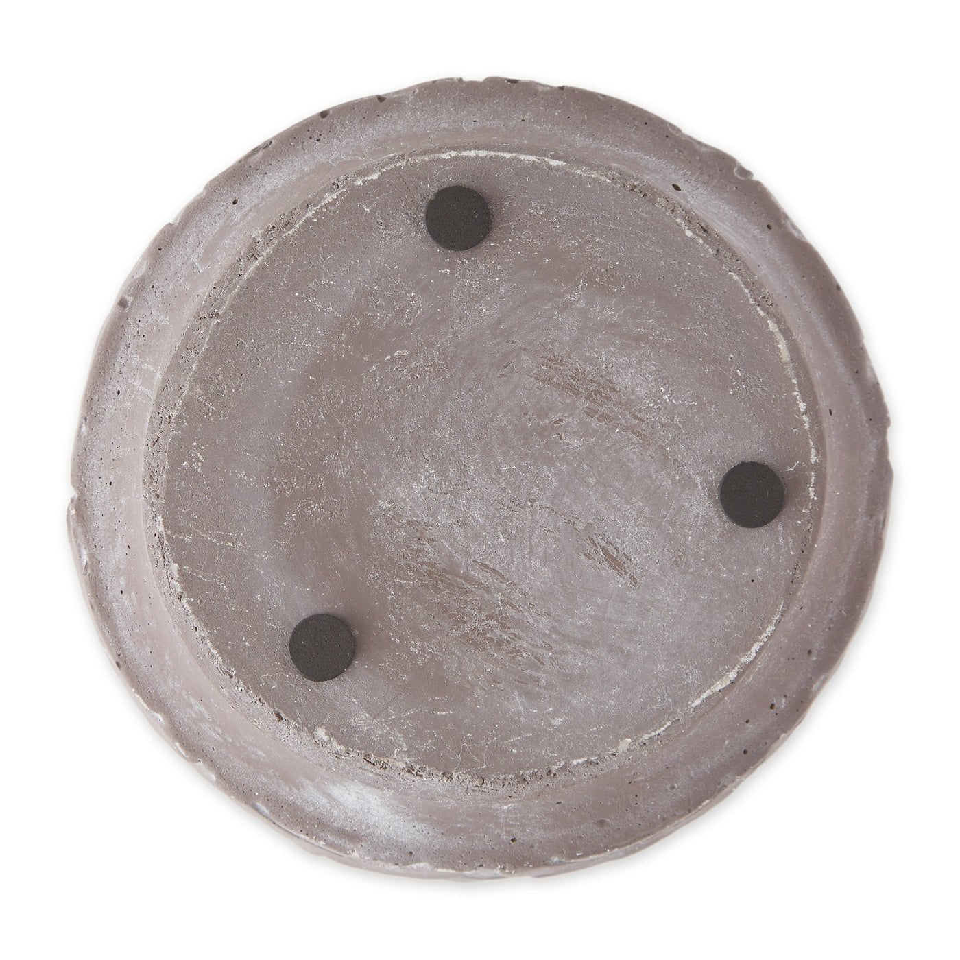 Cement Flower Pot Set - Taupe Scallop Design - Ethereal Company