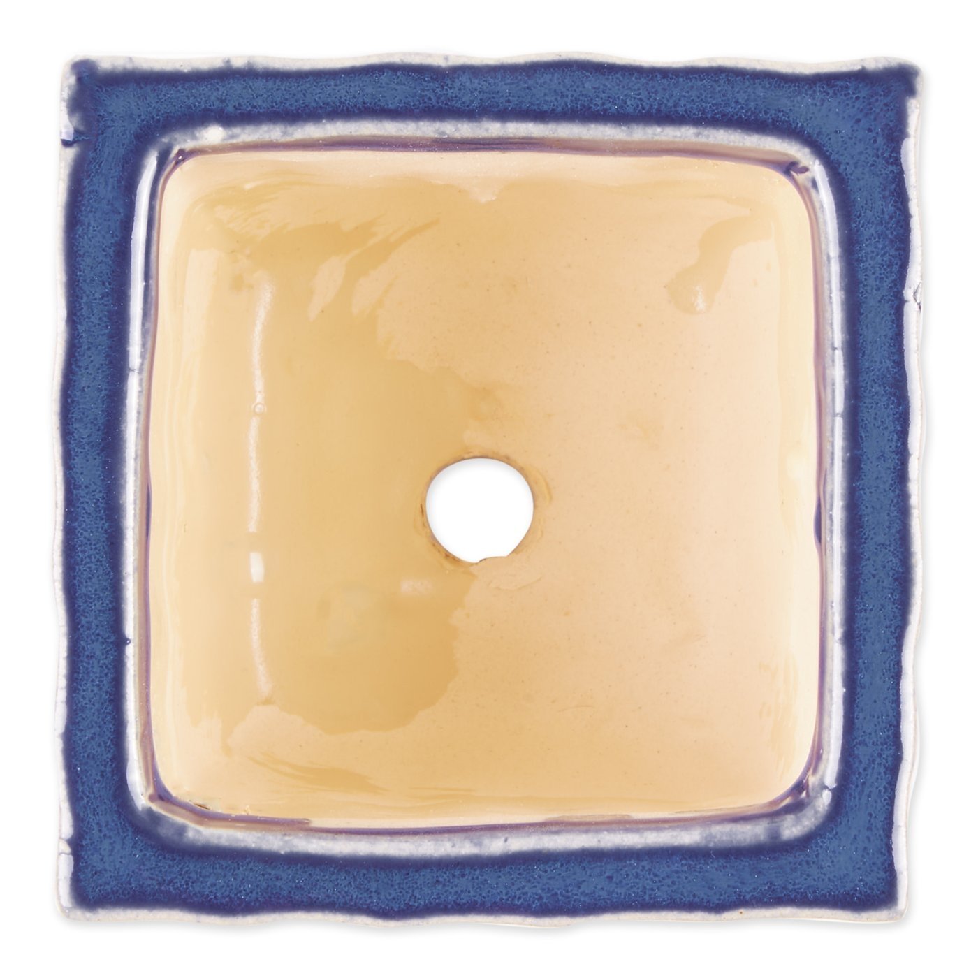 Ceramic Mini Planter Set - Blue Square - Ethereal Company