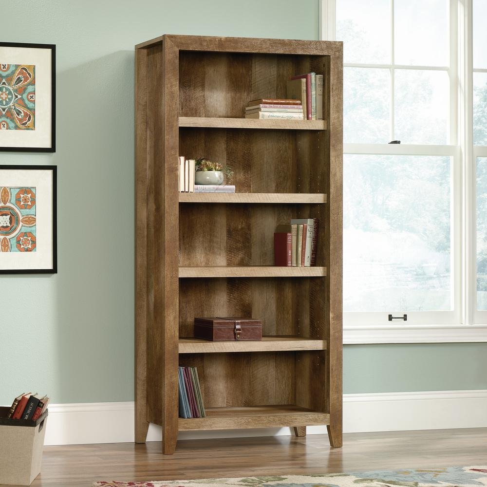 Dakota Pass 5-Shelf Bookcase - Craftsman Oak - Ethereal Company