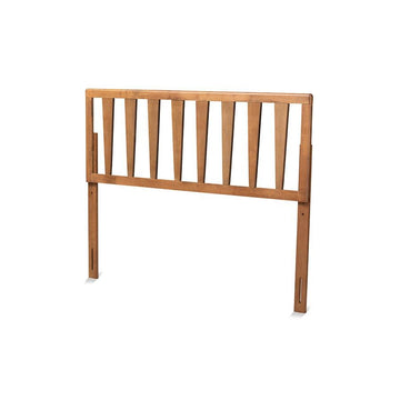 Duncan Modern and Contemporary Ash Walnut Finished Wood Queen Size Headboard - Ethereal Company