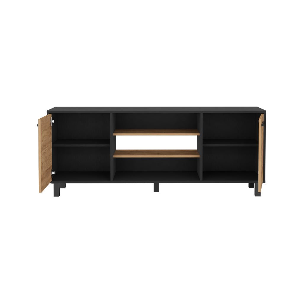 Egeo Tv Stand for TV´s up 60&quot;, Two Cabinets, Three Shelves, Five Legs, Four Shelves - Ethereal Company