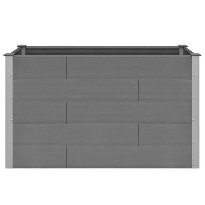 Garden Raised Bed WPC 59.1&quot;x19.7&quot;x35.8&quot; Gray - Ethereal Company