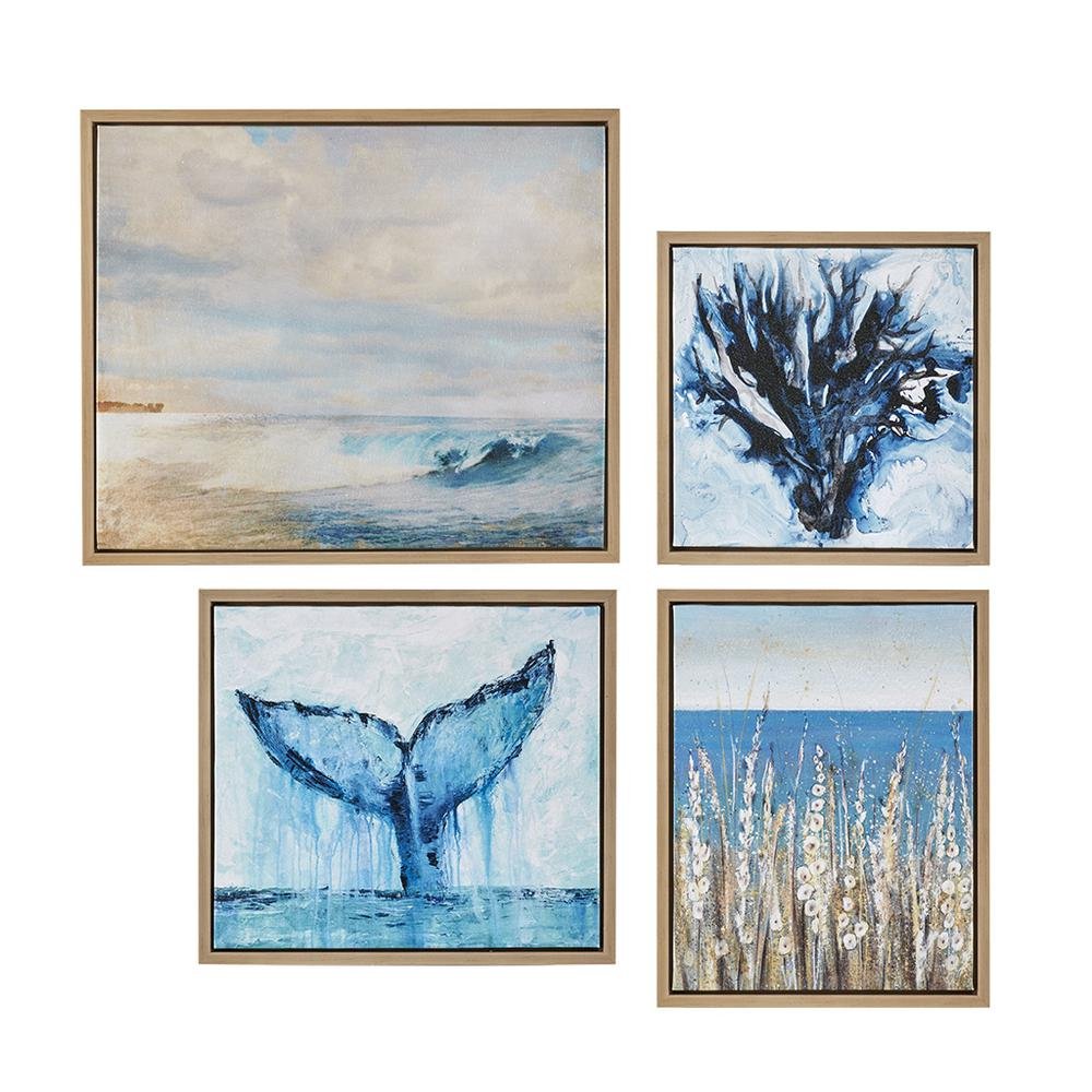 Gel Coat Framed Canvas 4PC Set - Ethereal Company