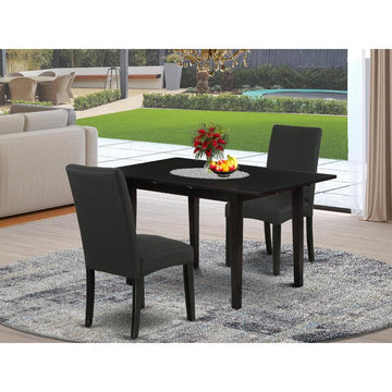 Julius Dining Table/ 2 Dining Chairs- Black - Ethereal Company