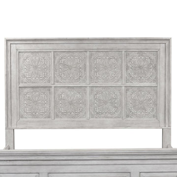 King Decorative Panel Headboard Farmhouse White - Ethereal Company