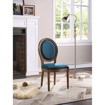 Lillian Oval Back Chair - Blue - Ethereal Company