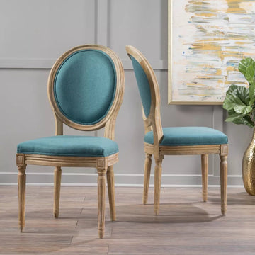 Lillian Oval Back Chair - Klein Azure - Ethereal Company