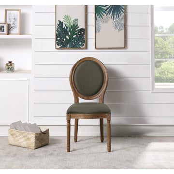 Lillian Oval Back Chair - Otter - Ethereal Company