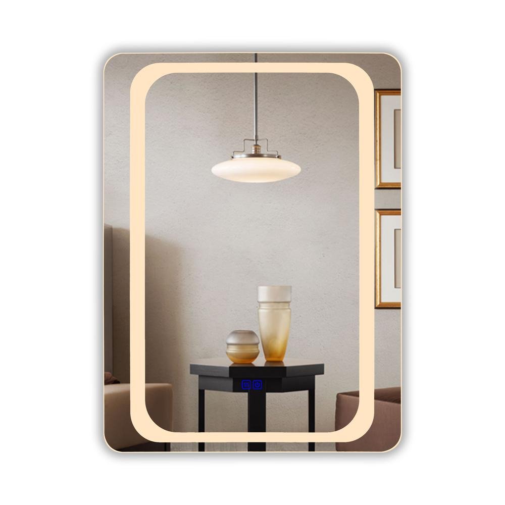 LUMINOSITY Back Lit Rectangular TouchScreen LED Mirror - Ethereal Company