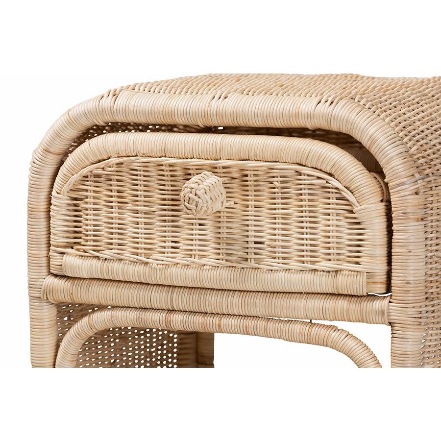 Magni Bohemian Rattan Nightstand - Ethereal Company