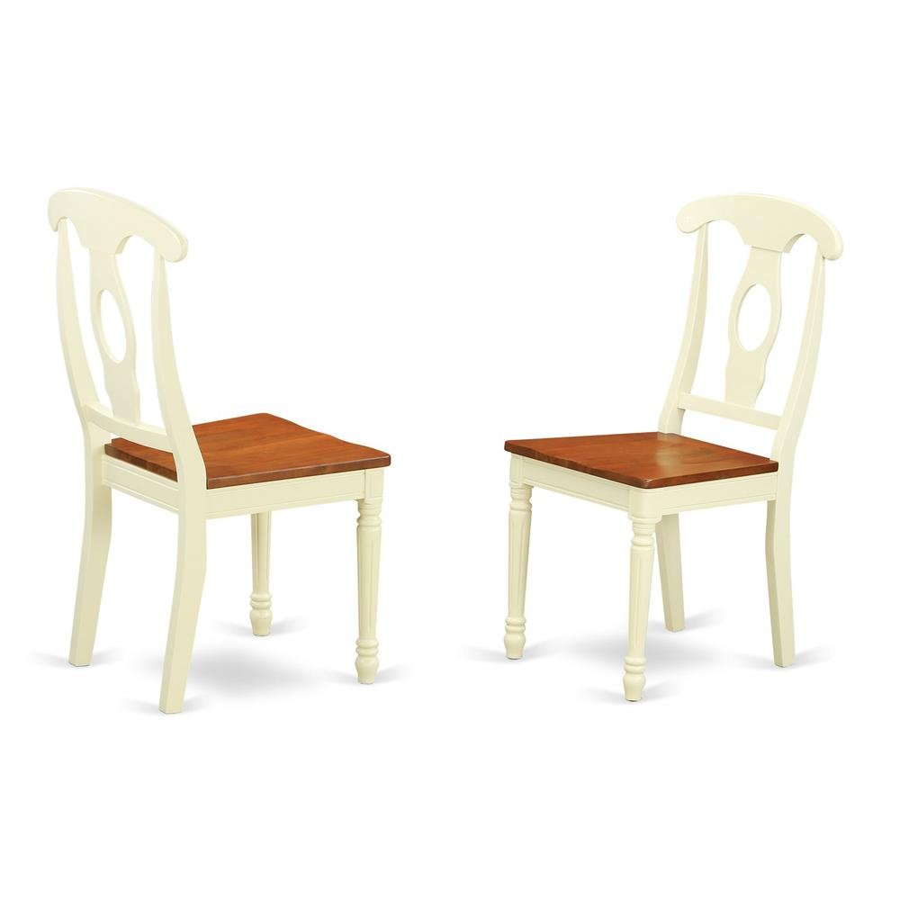 Reginald Dining Table/ 4 Dining Chairs/ Buttermilk & Cherry - Ethereal Company