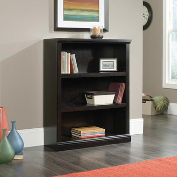 Sauder 3 Shelf Bookcase - Estate Black - Ethereal Company