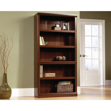 Sauder 5 Shelf Bookcase - Select Cherry - Ethereal Company