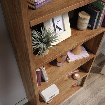 Sauder 5-Shelf Bookcase - Sindoori Mango - Ethereal Company