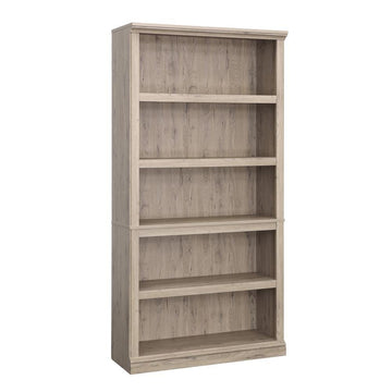Sauder 5-Shelf Display Bookcase in Laurel Oak - Ethereal Company
