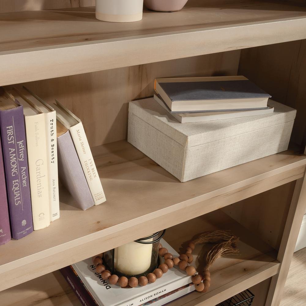 Sauder 5-Shelf Display Bookcase in Pacific Maple - Ethereal Company