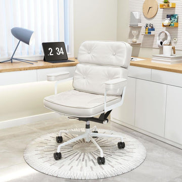Smiths Office Chair White - Ethereal Company