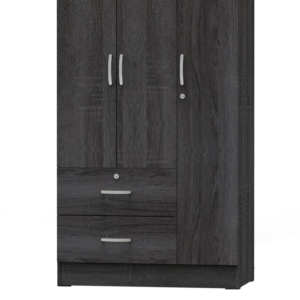Symphony Wardrobe Armoire in Gray - Ethereal Company