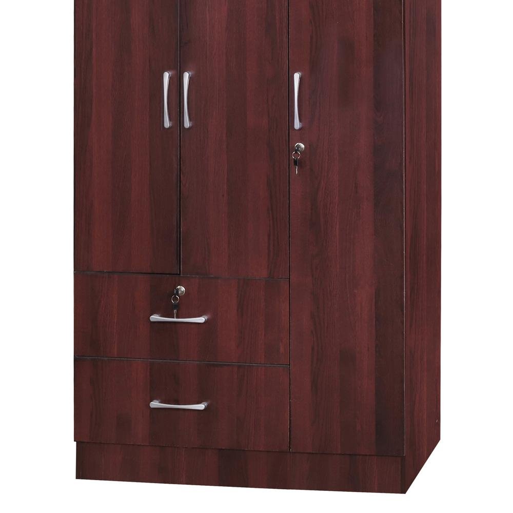 Symphony Wardrobe Armoire - Mahogany - Ethereal Company