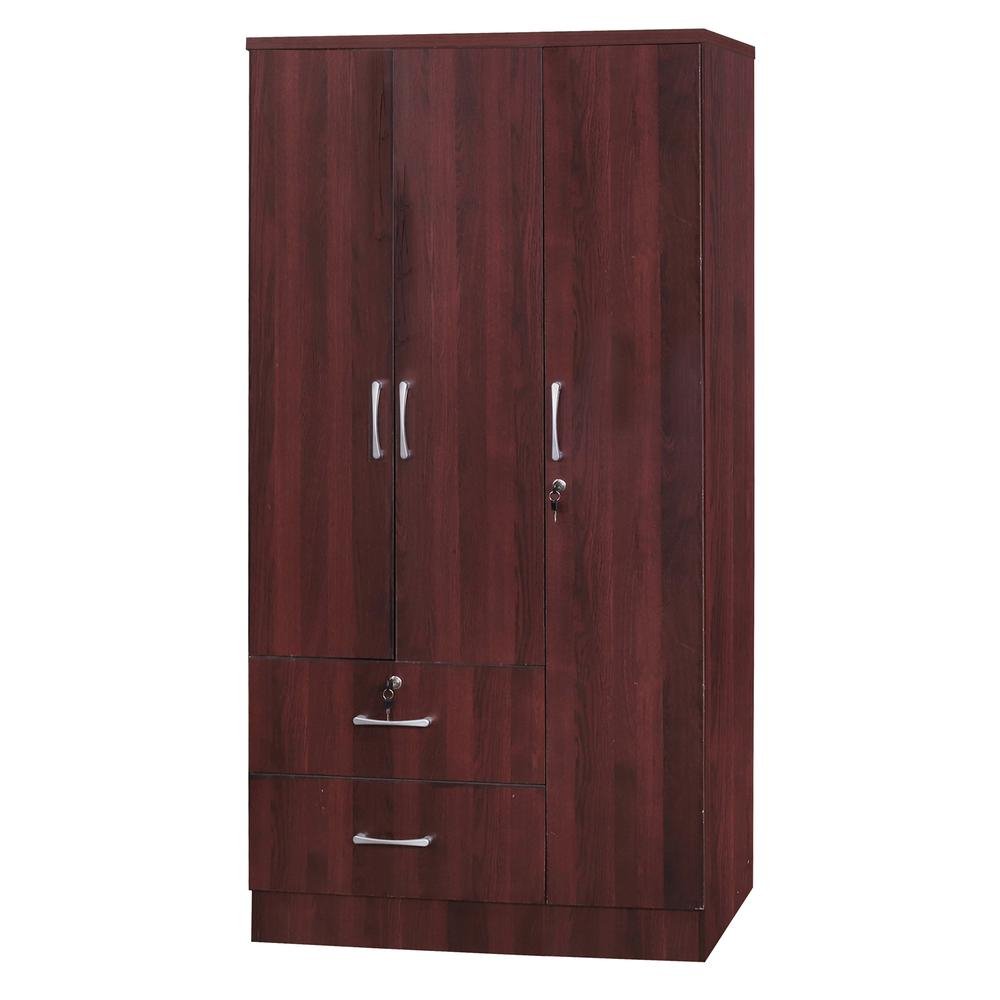 Symphony Wardrobe Armoire - Mahogany - Ethereal Company