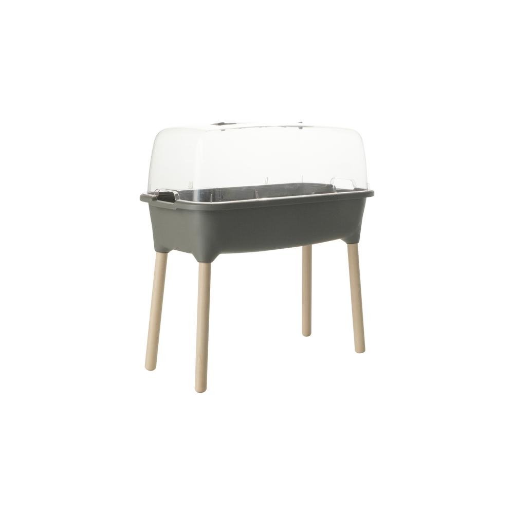 Urban Respana Tall Greenhouse with Polycarbonate Clear Top and Beechwood Legs - Ethereal Company