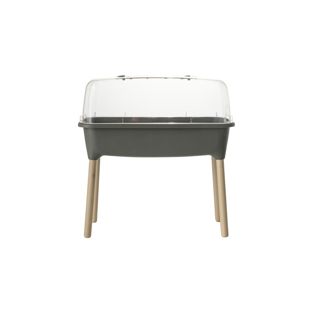 Urban Respana Tall Greenhouse with Polycarbonate Clear Top and Beechwood Legs - Ethereal Company
