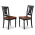 Vaderbilt Dining Chair with Wood Seat - Black & Cherry Finish (Set of 2) - Ethereal Company