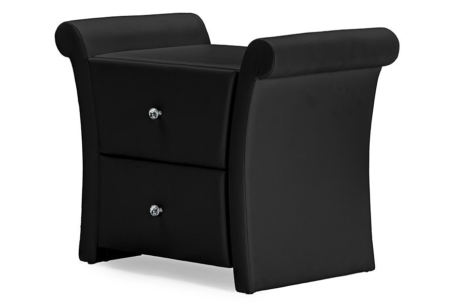 Victoria Nightstand - Matte Black - Ethereal Company