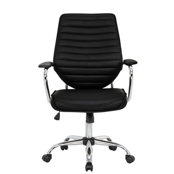 Winchester Home Leather Office Chair - Black - Ethereal Company