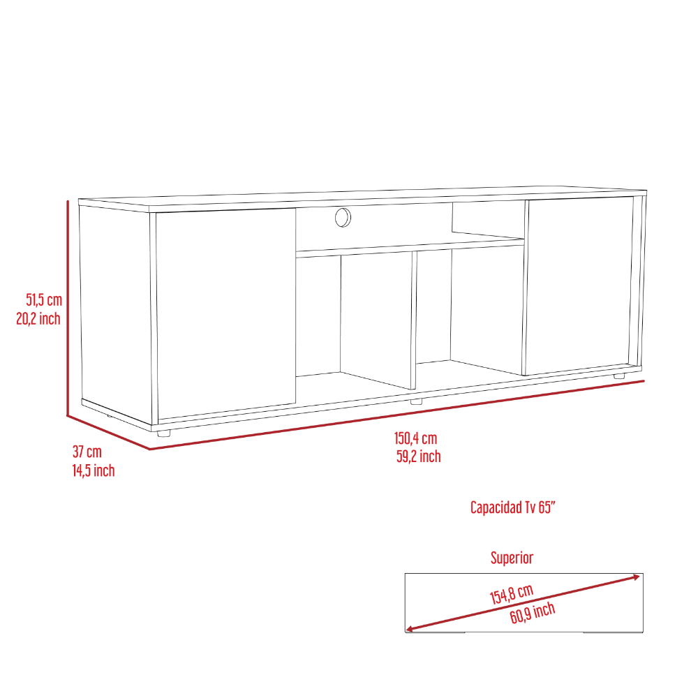 Dallas Tv Stand for TV´s up 55&quot;