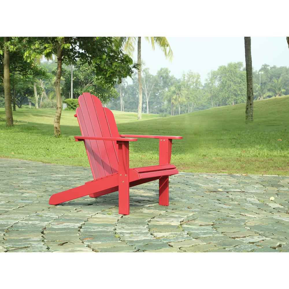 Red Adirondack Chair