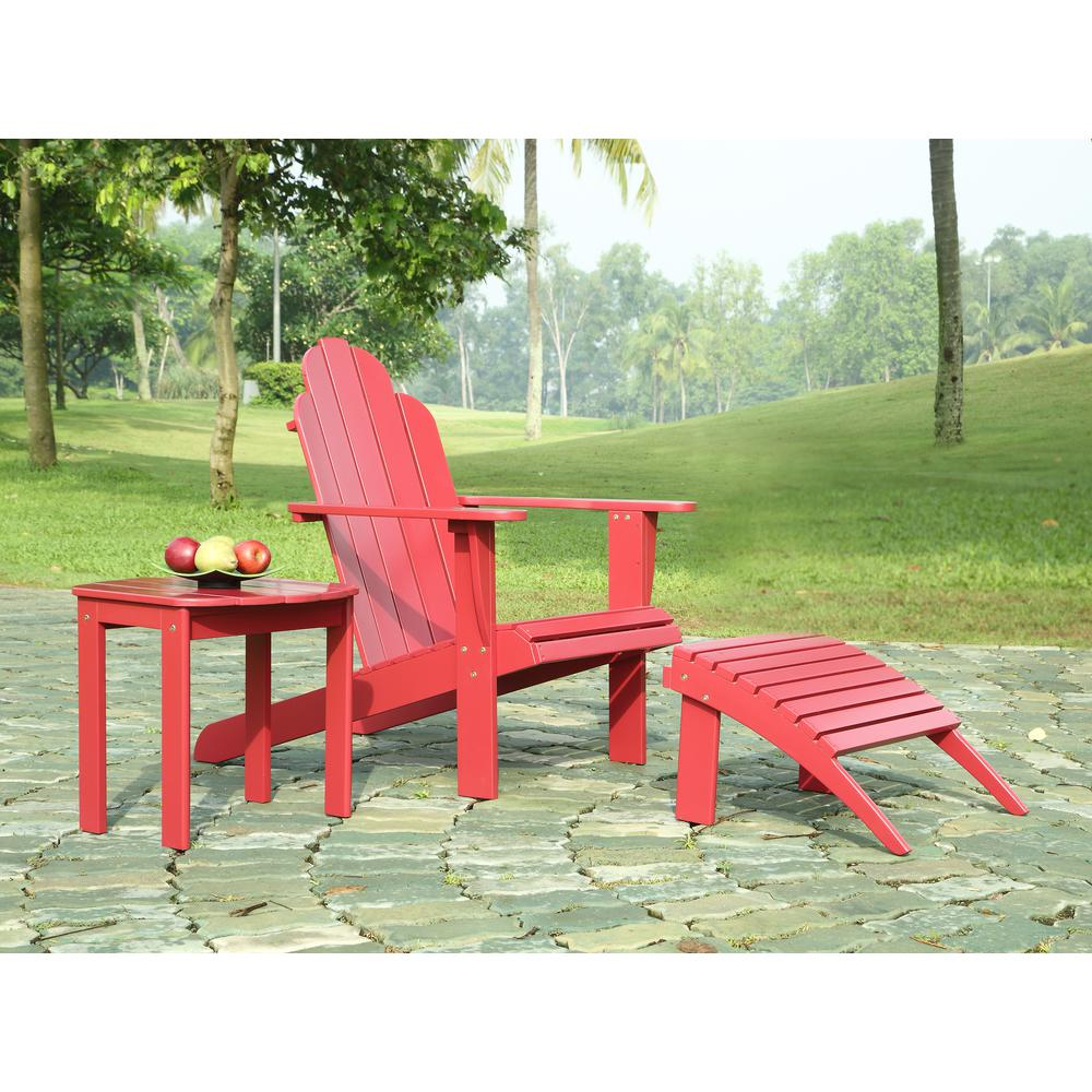 Red Adirondack Chair