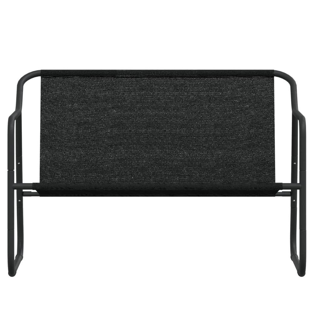 2-Seater Patio Bench with Cushion Anthracite Steel - Ethereal Company