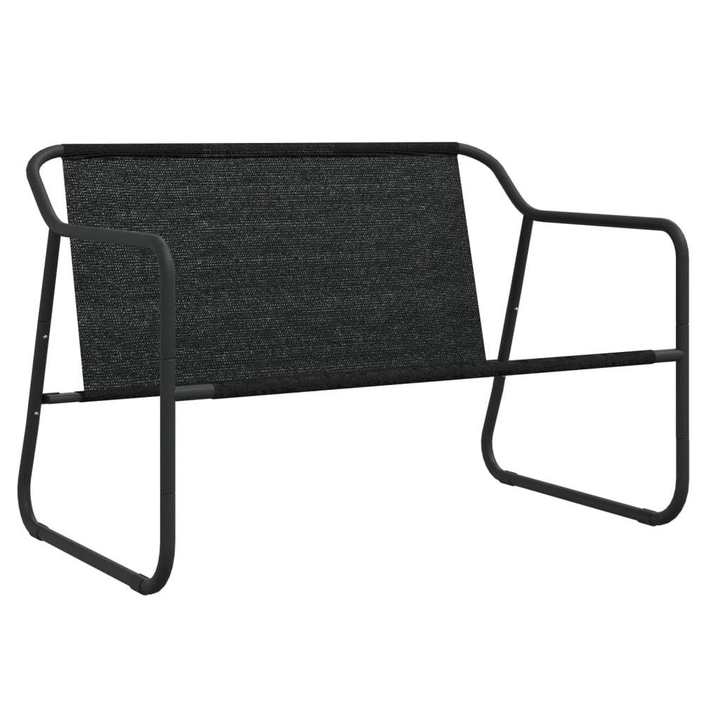 2-Seater Patio Bench with Cushion Anthracite Steel - Ethereal Company