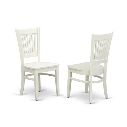 Fresca Dining Table/ 4 Dining Chairs/ White / White Wood
