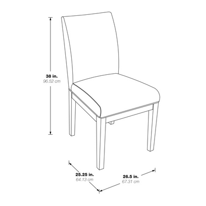 Dakota Parsons Chair 2PK - Classic Dining Chair for Special Occasions