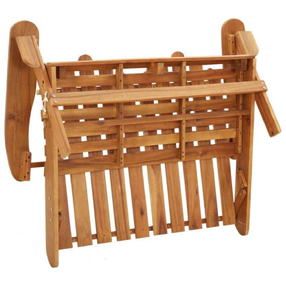 Adirondack Patio Bench with Cushions 49.6&quot; Solid Wood Acacia - Ethereal Company