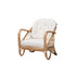 bali & pari Aliane Modern Bohemian Natural Brown Antique Rattan Armchair - Ethereal Company