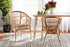 bali & pari Alleta Modern Bohemian Natural Brown Rattan 2-Piece Dining Chair Set - Ethereal Company