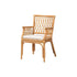 bali & pari Maisa Bohemian Light Honey Rattan Arm Chair - Ethereal Company